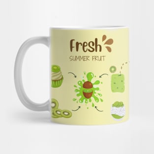 Kiwi Fresh Summer Fruit Mug